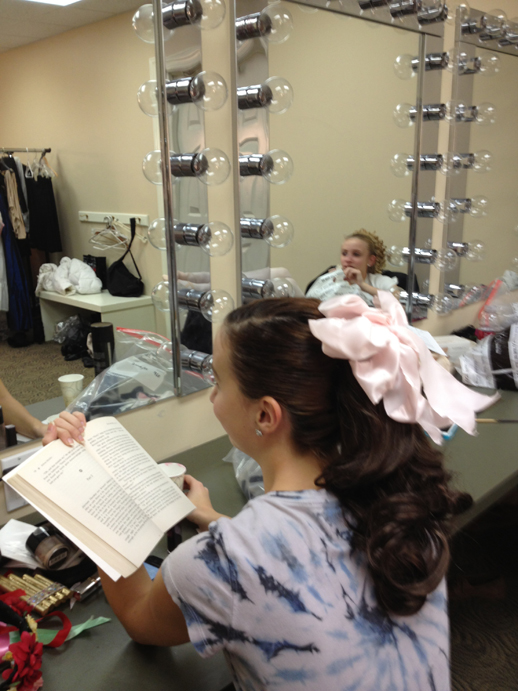 Backstage at Shannondell Nutcracker, 2013 