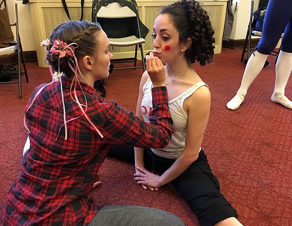 Grace helps Jena prepare for Coppelia 